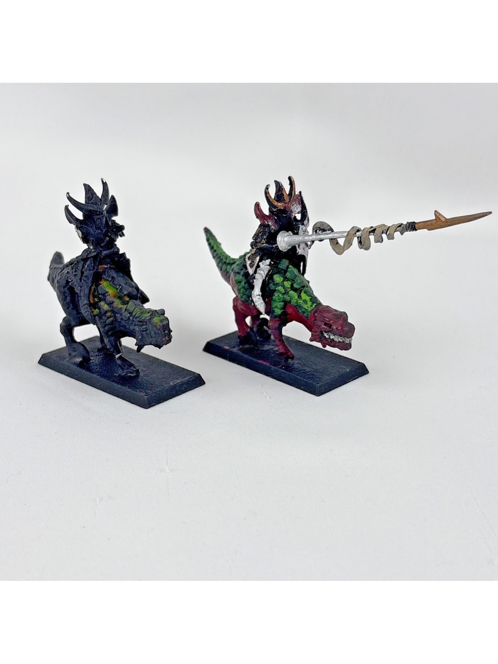 Warhammer Fantasy Dark Elves Metal Cold One Knight Painted Based GW